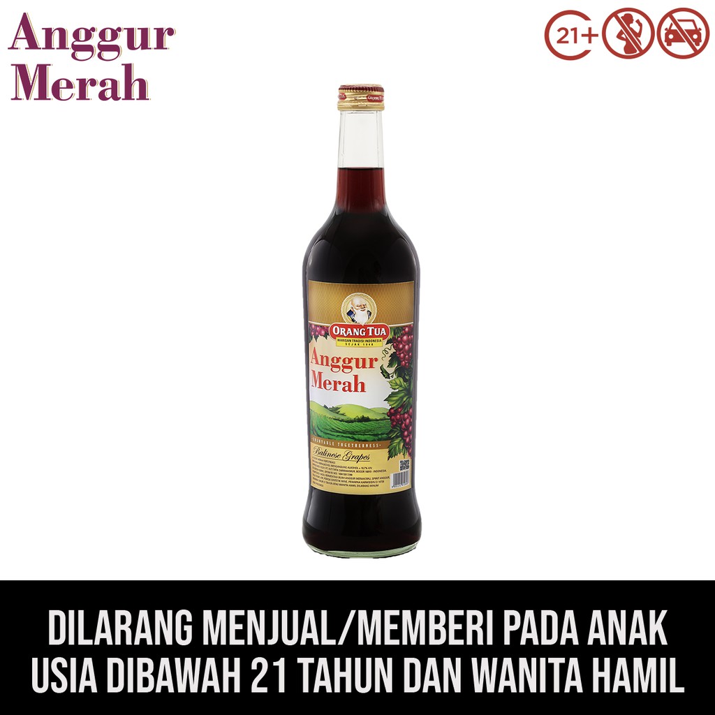  Orang  Tua  Anggur Merah Gold 620mL Shopee Indonesia