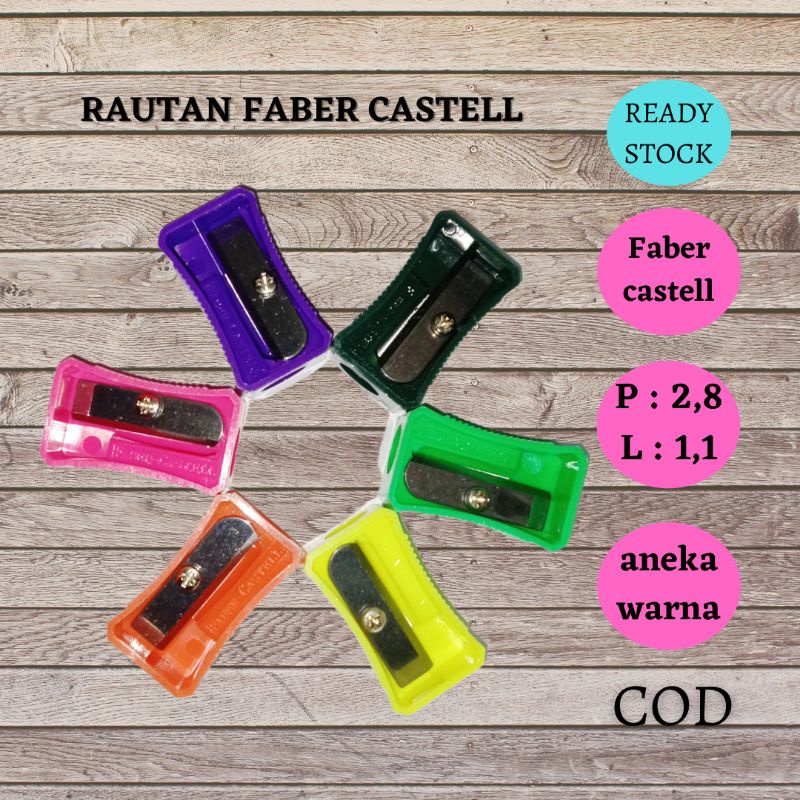 

Rautan Serutan Peraut Orotan Peruncing Pensil Pencil Faber Castell Perlengkapan Alat Sekolah