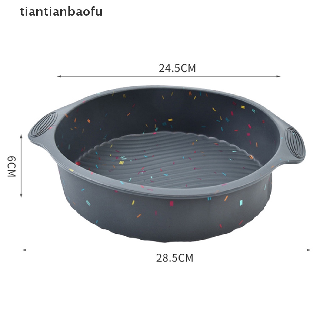 Cetakan Kue Mousse Roti Bentuk Bulat Bahan Silikon Reusable Untuk Alat Dapur