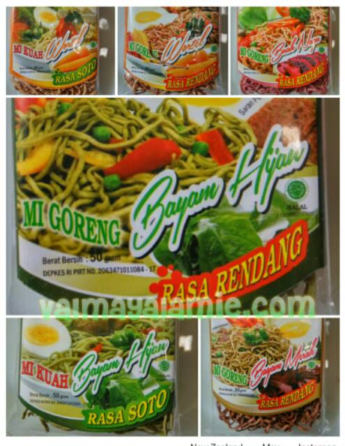 

Mie Bumbu Kuah Soto dan goreng rendang Bijian