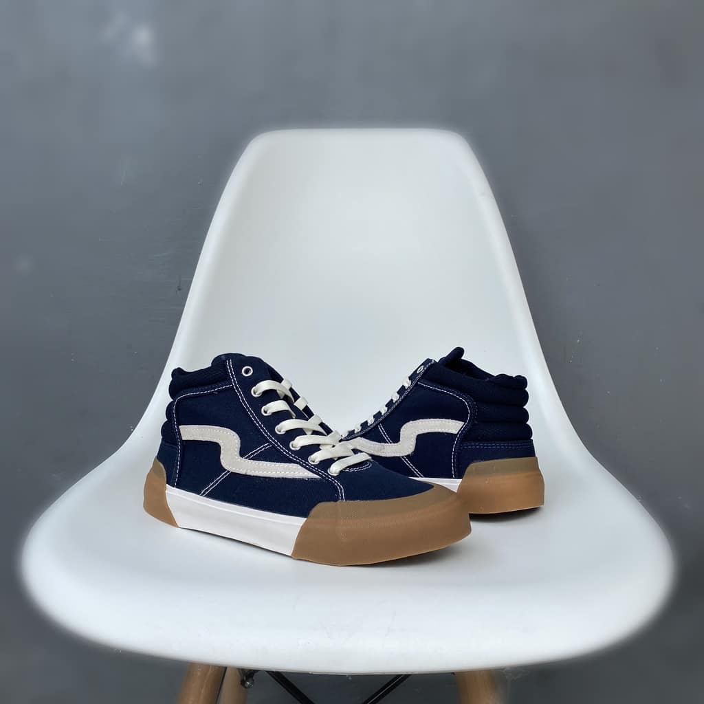 Patrobas Cloud High Navy Original Sepatu Petrobas Biru Navy