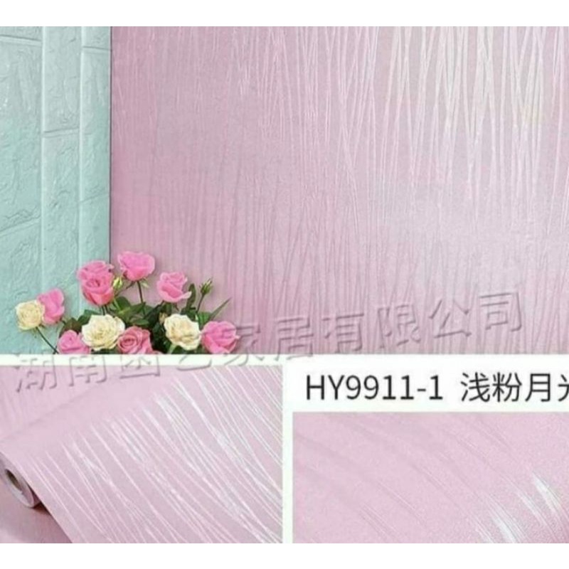 Wallpaper Motif Polos Warna Pink