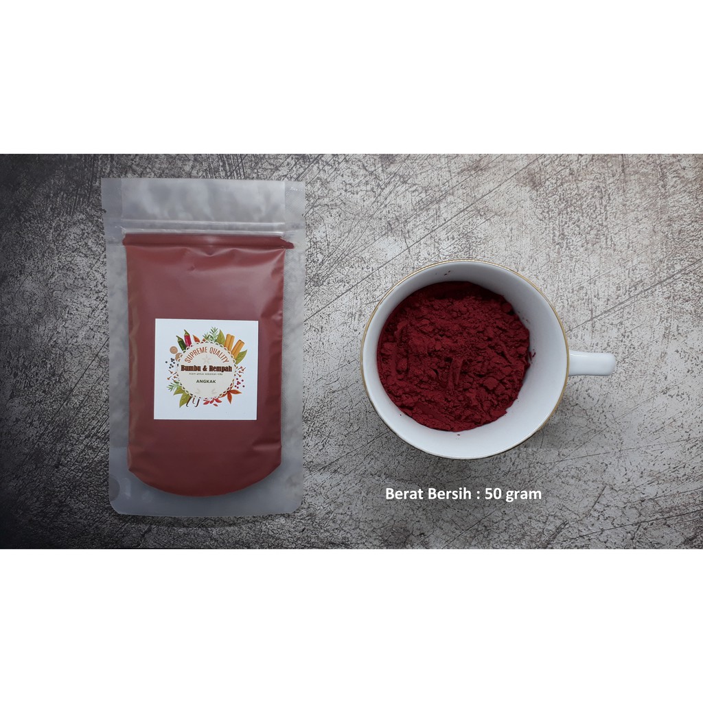 

Angkak Bubuk (Red Yeast Rice Powder) 50 gram