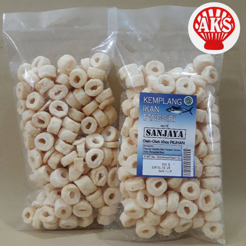 

Kemplang Ring Sanjaya 100gr (ikan,cumi,udang) makanan khas Bangka