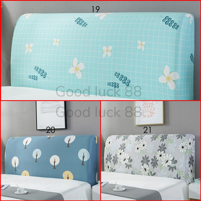 Cover Sandaran Headboard Kepala Tempat Tidur Springbed Elastis ukuran 160cm (L) dan  180cm (XL)