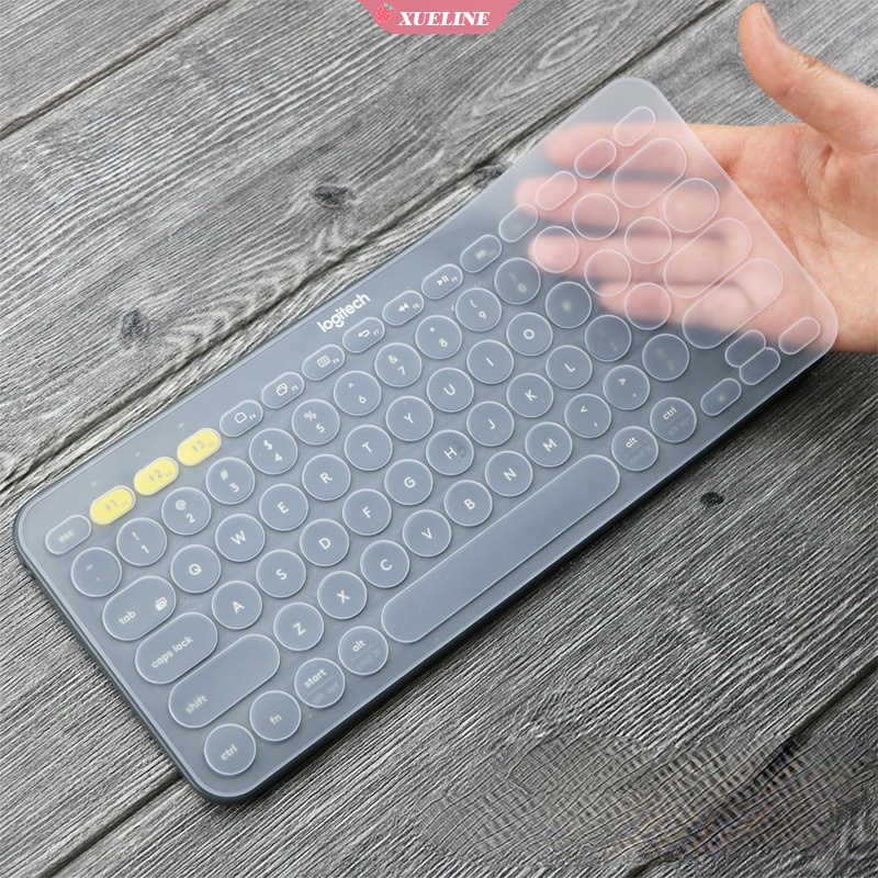 Skin Cover Pelindung Keyboard Laptop Bahan Silikon Ultra Tipis Transparan Untuk Logitech K380