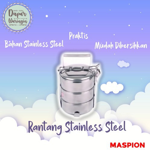 Rantang Stainless Steel Maspion 3 Susun