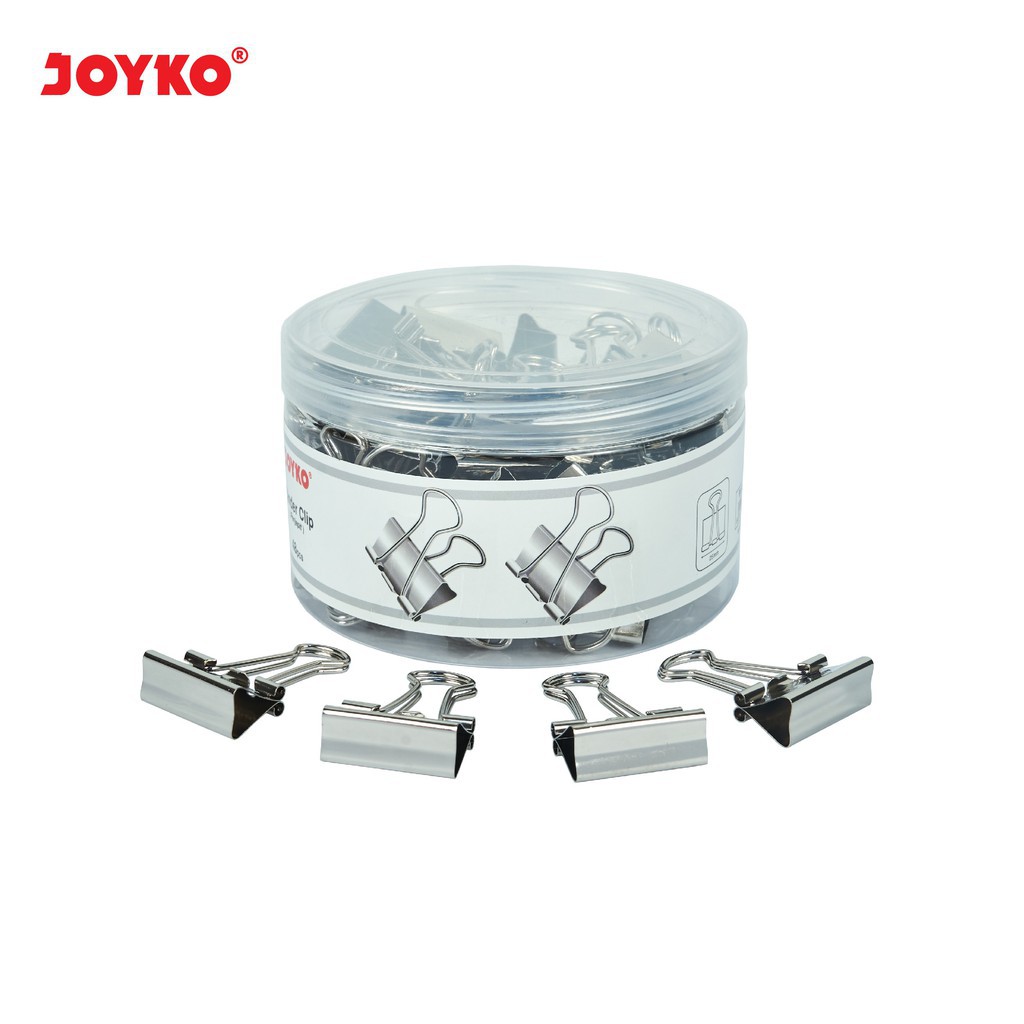 

Binder Clip Klip Penjepit Kertas Joyko 111SL 1 Drum 48 Pcs