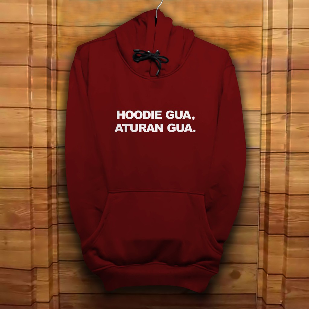 Hoodie Pria / Hodie Pria  / Jaket Pria / Sweater Hoodie Aturan Gua Bahan Fleece UK L-XL