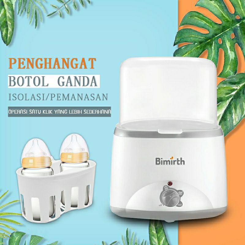 bmirth double warmer putar. penghangat susu bayi