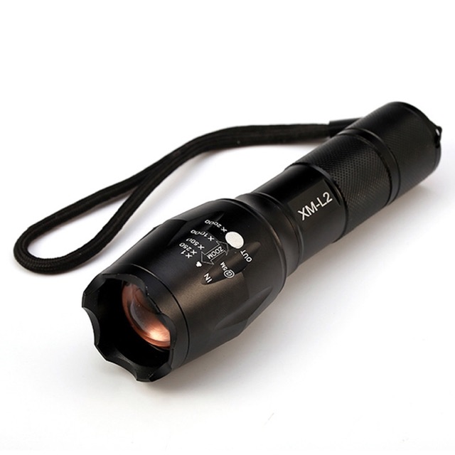 Taff lampu senter LED paket tactical flashlight cree XM -L2 8000 Lumens