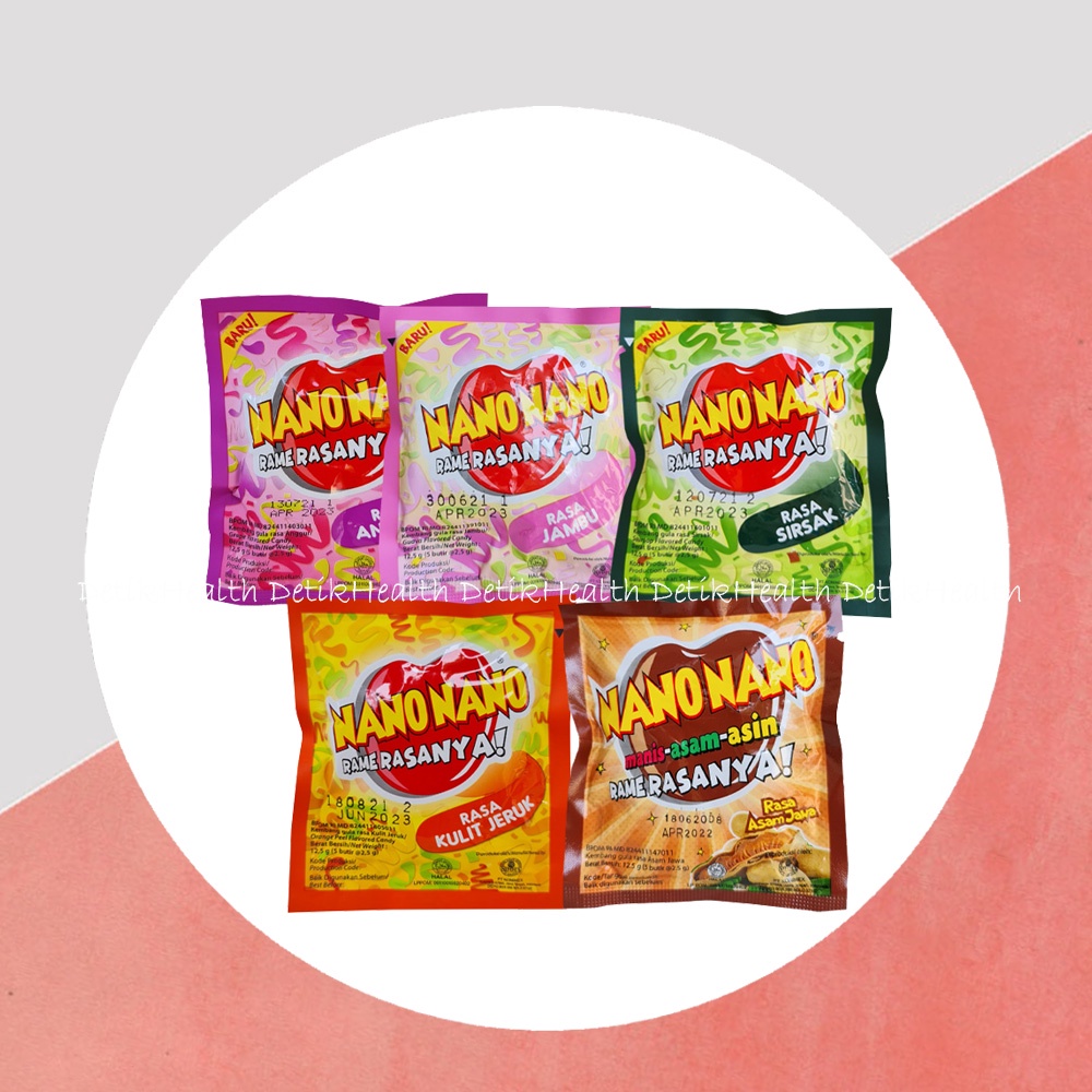 

Permen Nano Nano Sachet Isi 5 Butir Nanonano Nano-Nano Kembang Gula