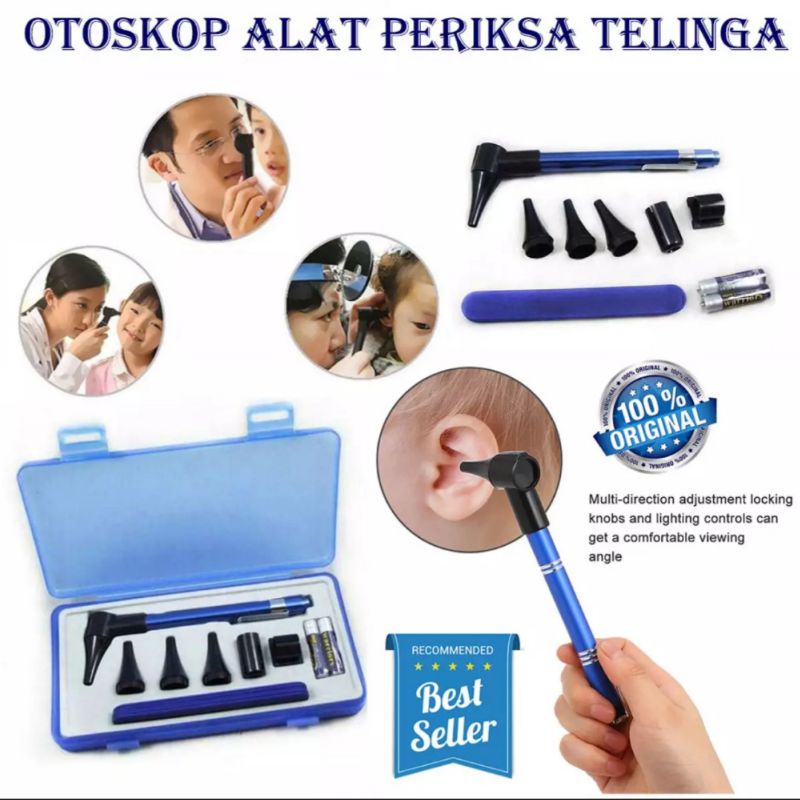 senter flashlight otoskop otoscope periksa THT telinga mata hidung tenggorokan