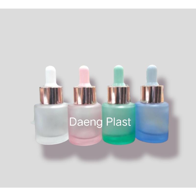 BOTOL SERUM PIPET WARNA 20ML RING ROSEGOLD