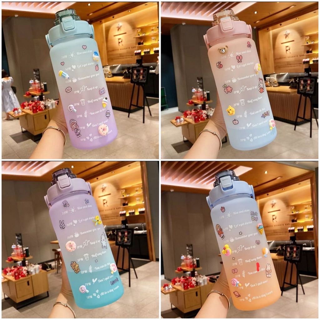 Botol Air Minum 2 Liter Botol Minum Motivasi