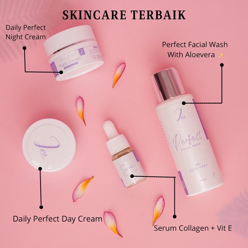 Paket Zarv Skincare Wajah Perfect Glowing Series By Zarv Skincare