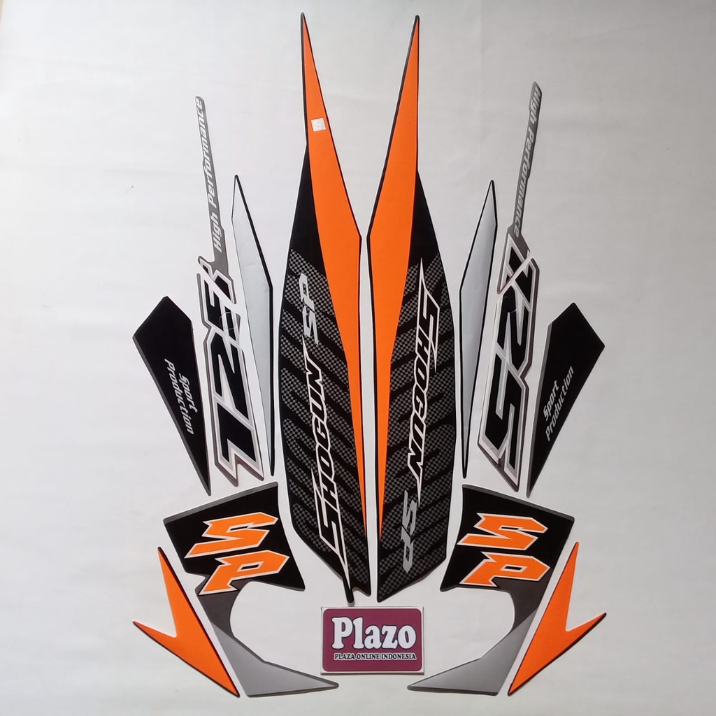 striping lis body motor suzuki shogun sp 125 2008 hitam