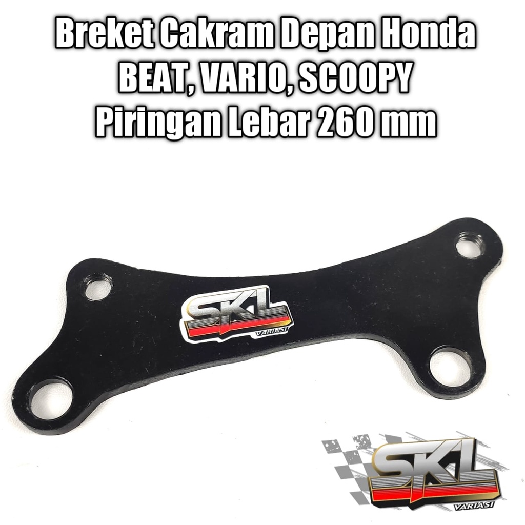 Breket Piringan Cakram Depan Diameter 260 mm Beat/Vario/Scoopy/Vario 110 Old/Lama