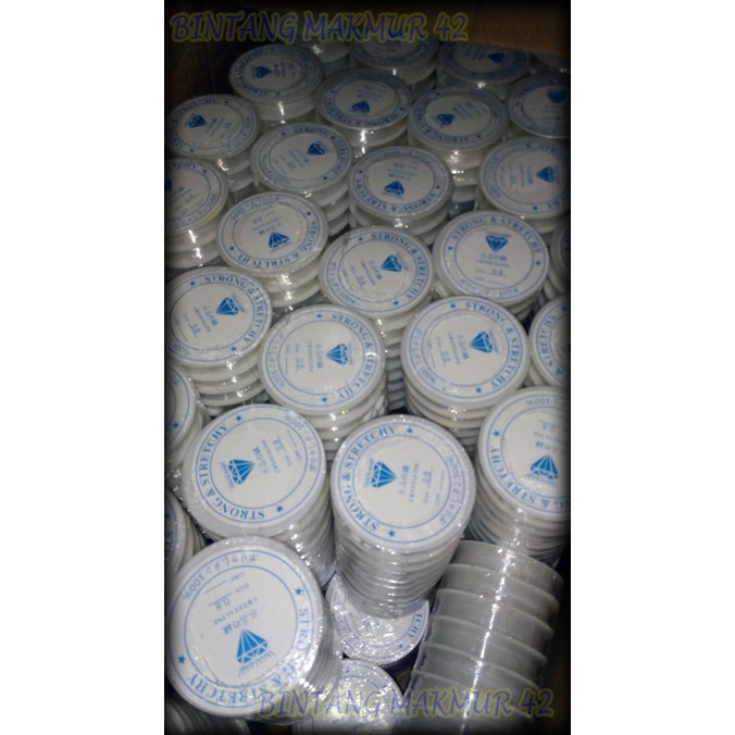 Tali Benang Kenur Karet Senar Elastis 8.5Meter 0.6mm|0.7mm|0.8mm|1.0mm - 0.8