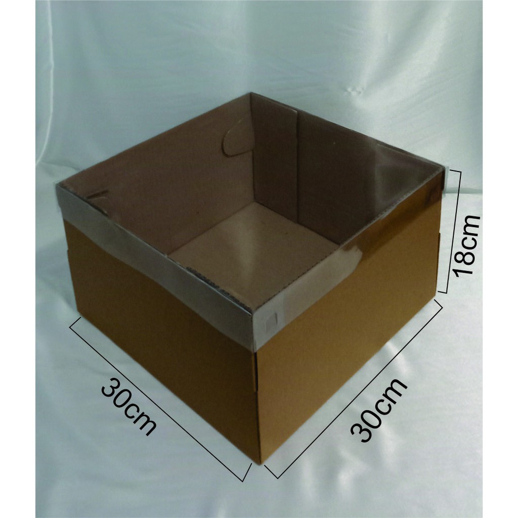 

Box Full Tutup Mika 30x30x18 cm / DIE CUT/ Box Puding Box Cake (10pcs)
