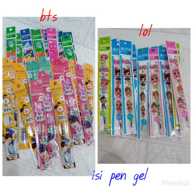 

Isi pen gel Bts, lol
