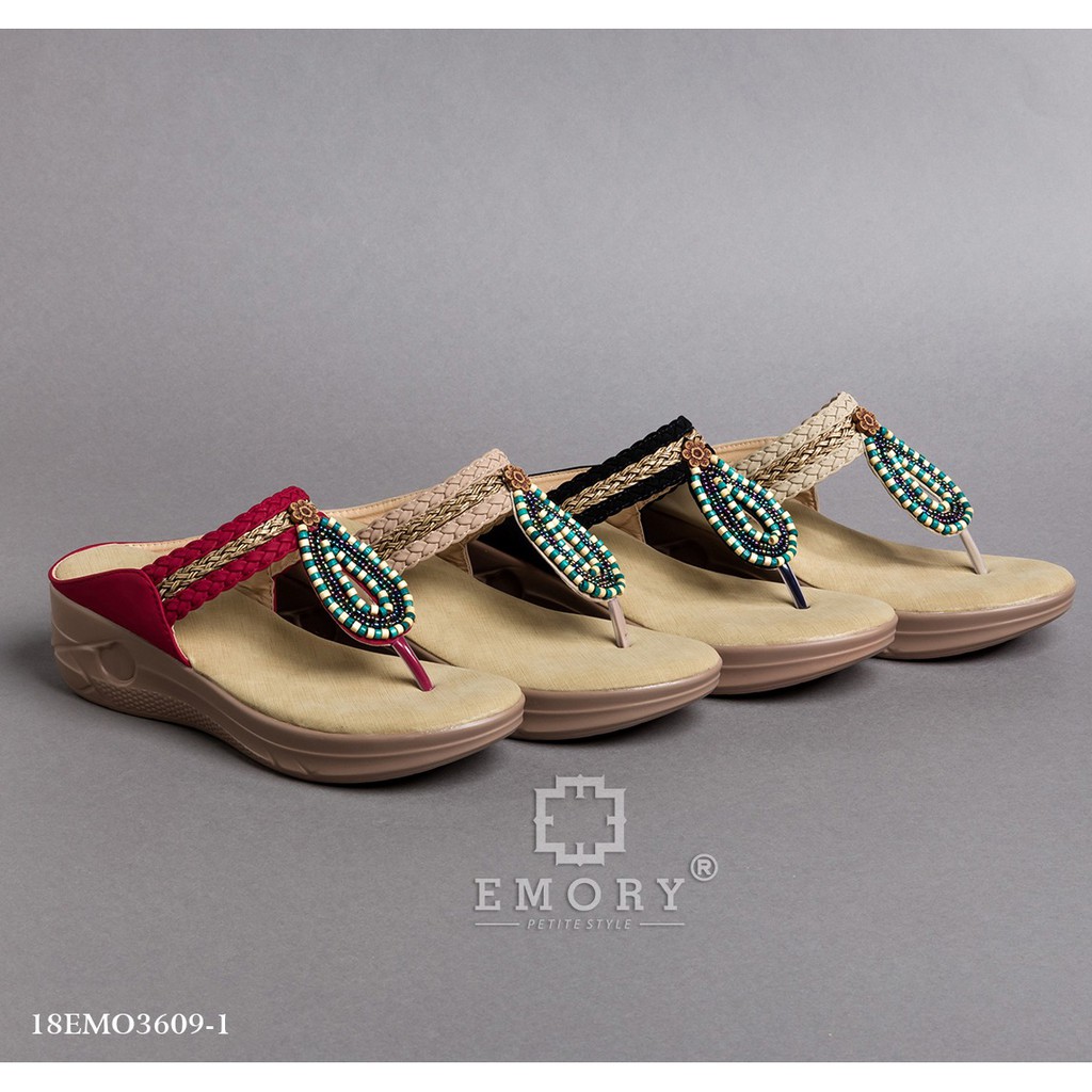 EMORY XAMIRA 18EMO3609-1 ORIGINAL BRAND SANDAL WEDGES WANITA IMPORT BATAM