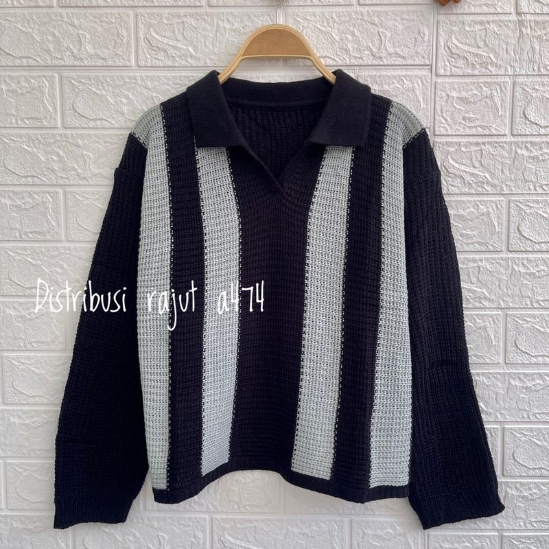 PSP SWEATER RAJUT CROP OVERSIZE TEBAL LEMBUT WANITA