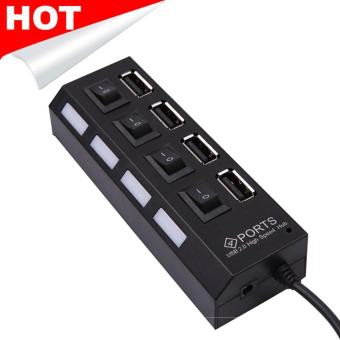 USB HUB 2.0 4 PORT SAKLAR ON OFF SWITCH LED HIGH SPEED