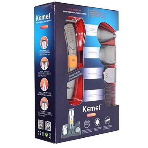 Alat Pencukur Rambut KEMEI KM-580A Rechargeable 7 in 1 Profesioanal Men's Grooming Kit