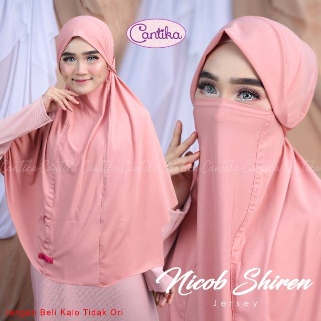 Nicob Shiren / Jilbab Cadar / Jilbab Masker ORIGINAL Cantika