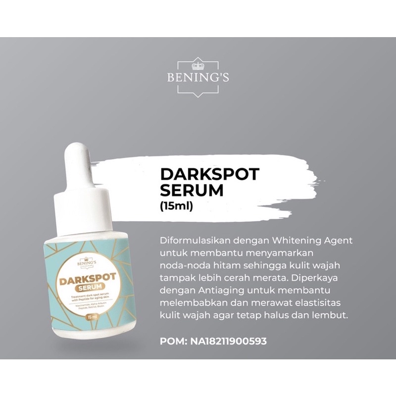 BENINGS DARK SPOT SERUM FLEK HITAM DR OKY PRATAMA