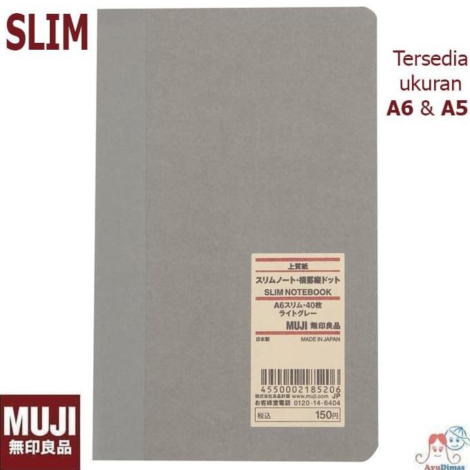 

Office & Stationery | Buku Tulis | Muji Slim Grid Notebook / Note Book - Buku Notes Kotak Kotak / Catatan | Best Seller