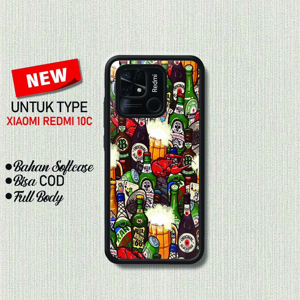 Case Redmi 10C - Hardcase Xiaomi Redmi 10C  - Softcase Xiaomi Redmi 10C - Cassing Elegant Xiaomi Red