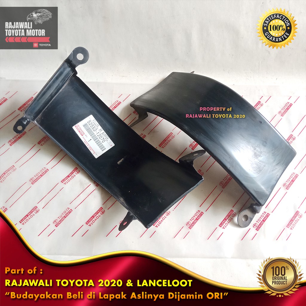 Breket Bumper Belakang Corolla AE111 AE110 Kiri atau Kanan Plat Bemper Filler Original Genuine Toyot