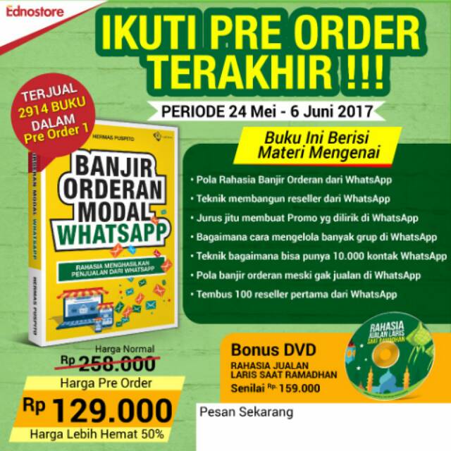 Buku Banjir Orderan Modal Whatsapp