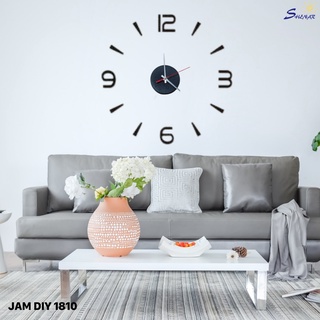 SHENAR COD Jam dinding tempel DIY Mini analog 3D |Jam DIY Kecil |Jam dinding aesthetic|jam dinding kamar tidur jam dinding mini adjustable