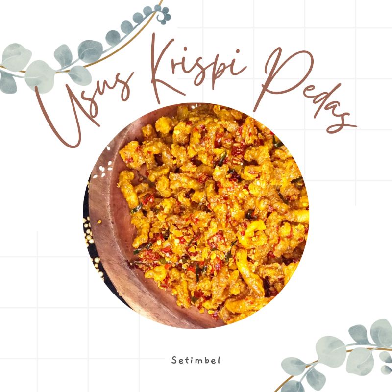 

Usus Krispi/usus kering/usus krispi pedas/daun jeruk