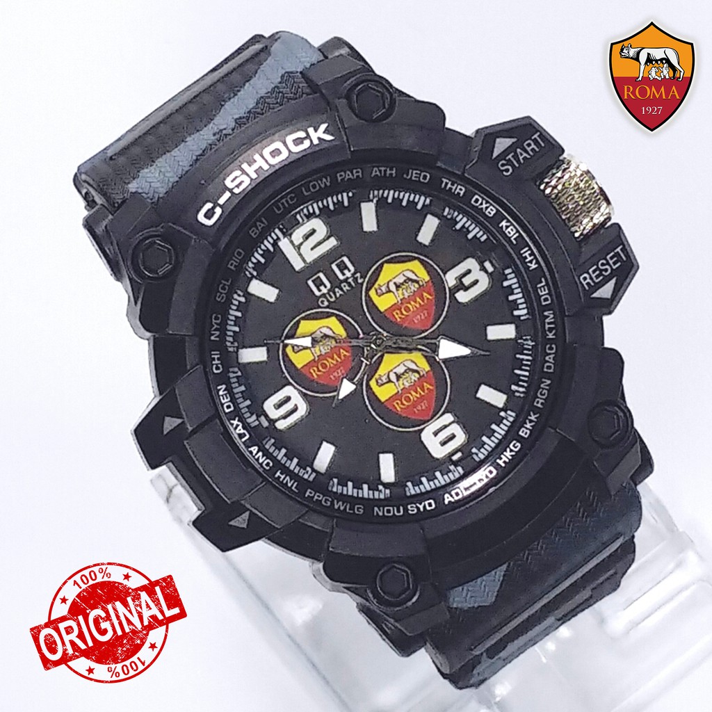 [SPECIAL EDITION] Jam Tangan As Roma Outdoor Army Hitam