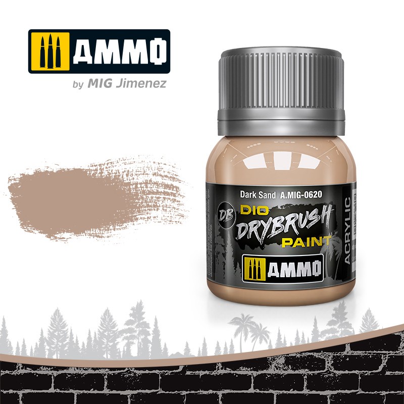 

AMIG0620 Drybrush : Dark Sand (40ml jar) Ammo Mig