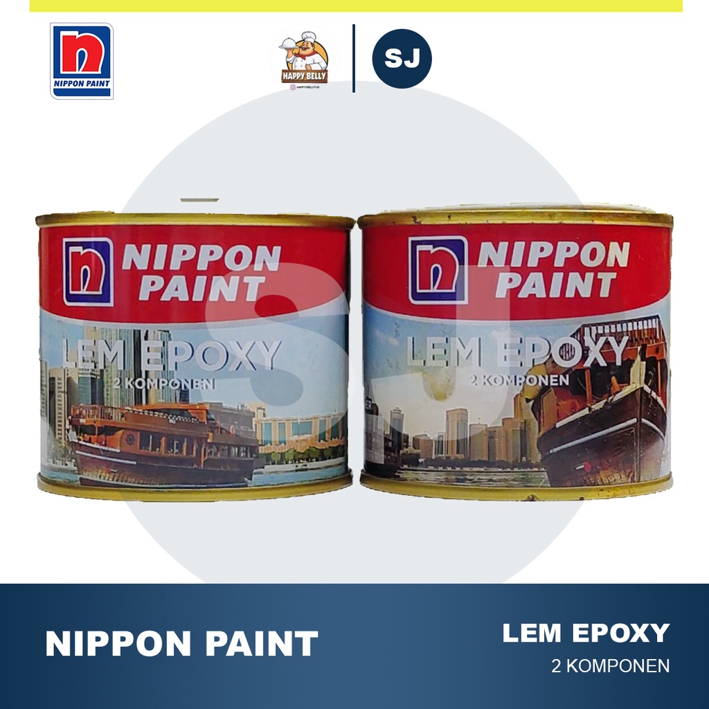 Nippon Paint Lem EPOXY 2 Komponen / Base + Hardener 350 Gr