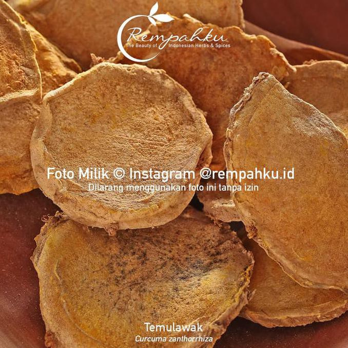 

Rempahku - TEMULAWAK Kering 100gr Curcuma Obat Herbal Jamu Tradisional