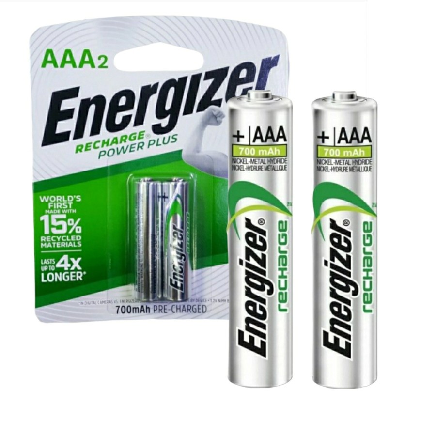 Baterai Energizer AAA Rechargeable Battery 700mAh isi 2pcs