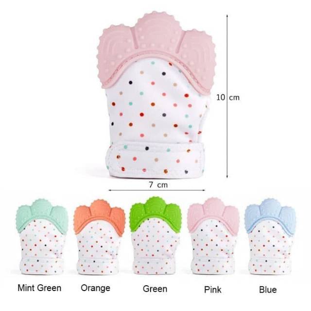 Baby MITTEN Teether Sarung Tangan Gigitan bayi