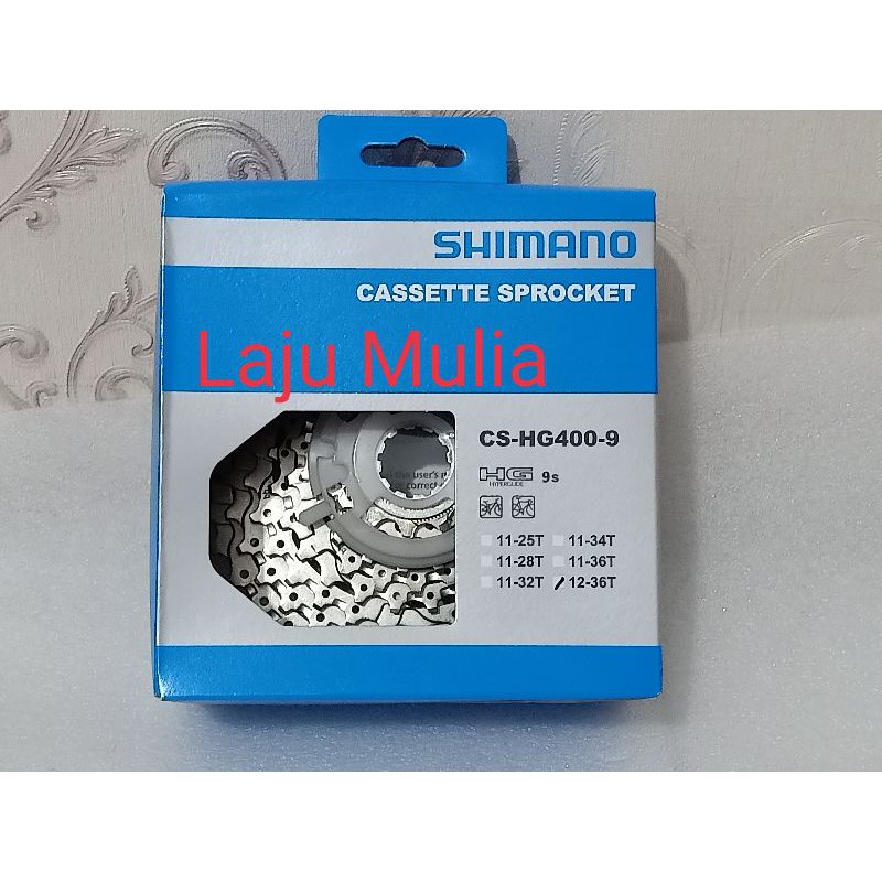 SPROCKET CASSETTE SHIMANO 9 SPEED 12-36T