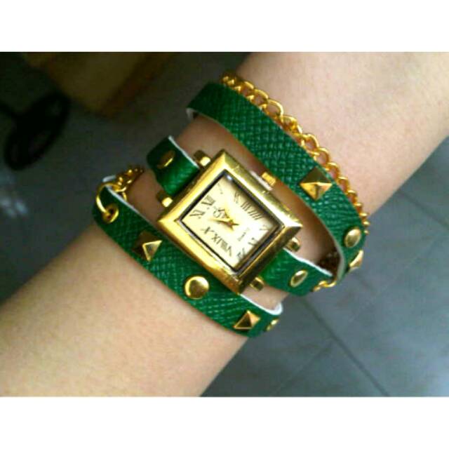 Jam tangan ck lilit green