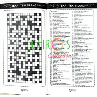 Jual TTS Angka dan TTS Huruf Teka Teki Silang | Shopee Indonesia