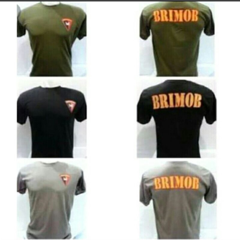 BAJU KAOS BRIMOB KAOS DALAM BRIMOB KAOS POLISI BRIMOB