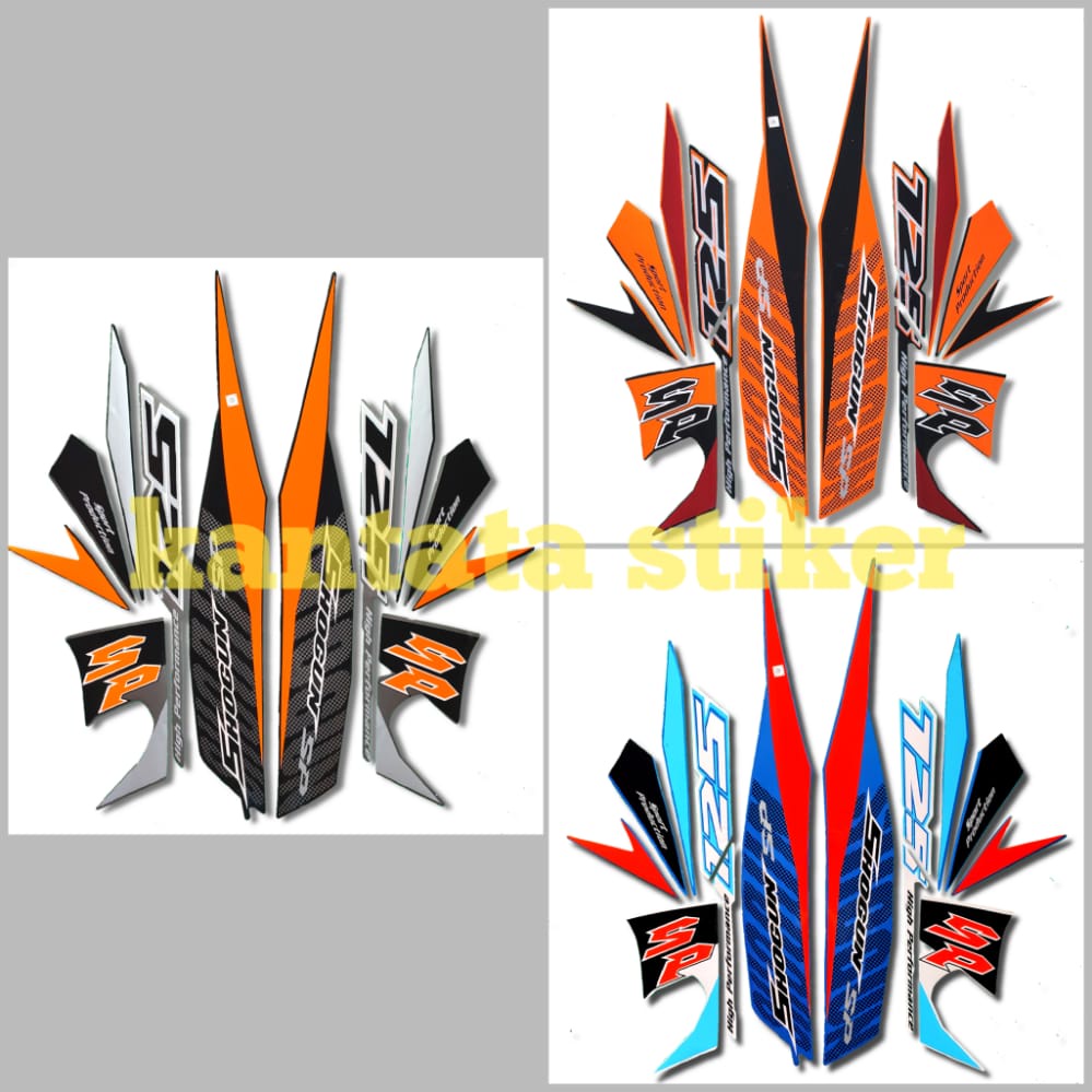 STIKER STRIPING LIS BODY SHOGUN SP 125 2008 2009 STANDAR