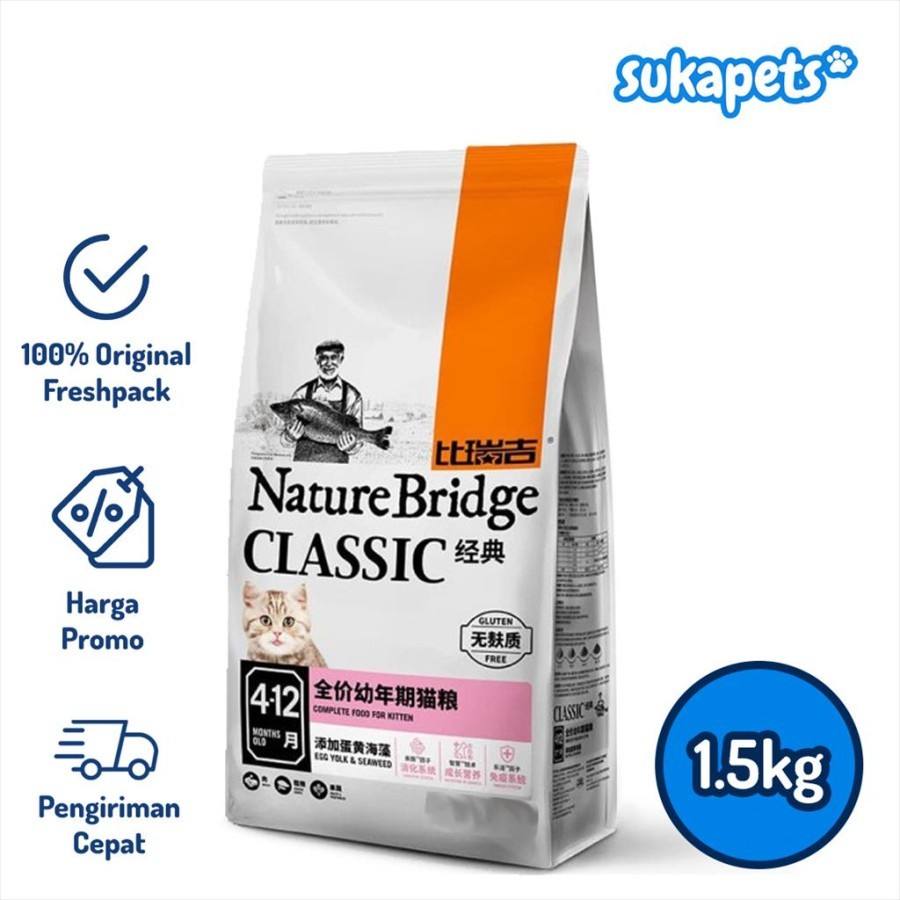 Nature Bridge Classic Kitten Cat Food 1.5kg