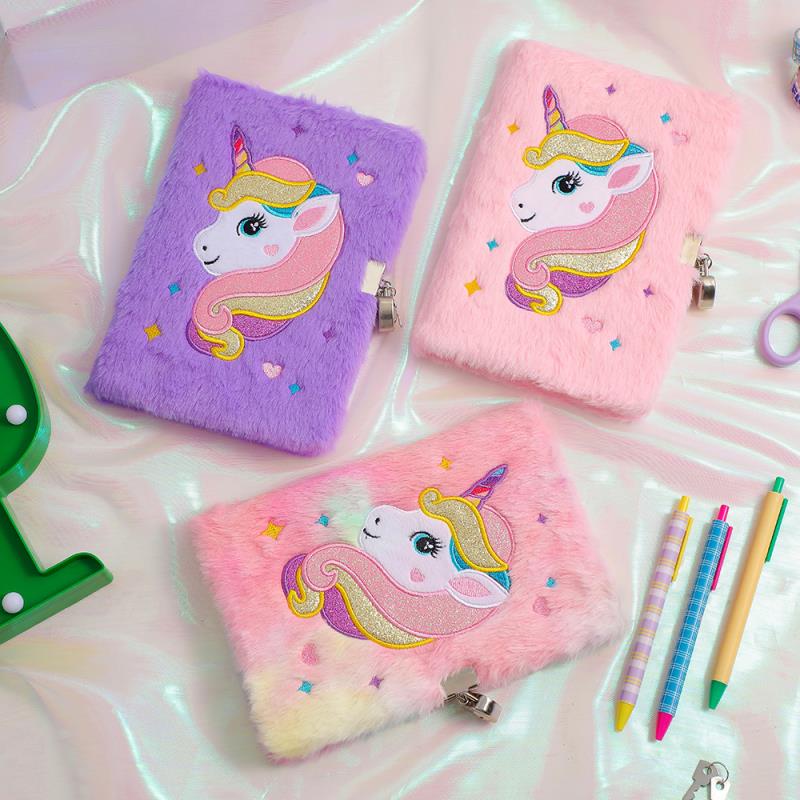 Diary Unicorn Gembok Bentuk Hati Notebook Unicorn import Buku Tulis Unicorn Gembok Size A5 Kado Ultah Anak Perempuan